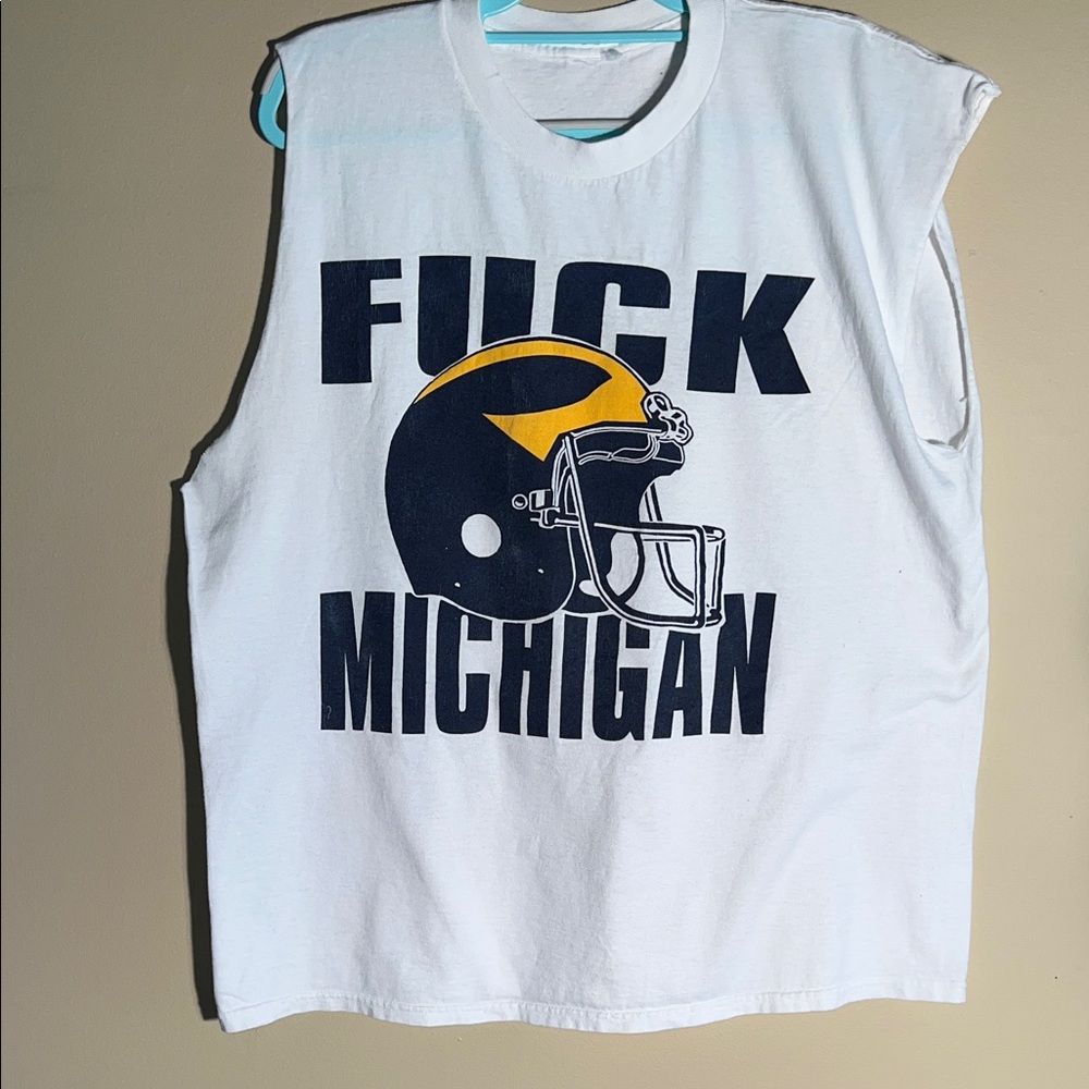 White Sleeveless Graphic Tee